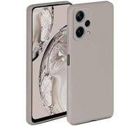 ONEFLOW Carcasa Funda blanda compatible con Xiaomi Redmi Note 12 5G, funda de silicona con borde elevado para protección de pantalla, doble capa, suave, color topo mate