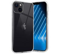 ONEFLOW Carcasa ultra transparente compatible con Apple iPhone 14 funda transparente, funda de silicona suave, extremadamente resistente a los golpes y flexible, funda de TPU transparente