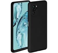 OneFlow Funda Blanda Compatible con Xiaomi Redmi Note 10/Note 10S Silicona Borde Elevado para Protector de Pantalla, Doble Capa, Funda Blanda, Color Negro Mate