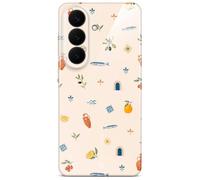 ONEFLOW Funda con diseño estampado para Samsung Galaxy S26, funda protectora con protección de cámara, estuche impreso, funda extra delgada, creme azul naranja mediterráneo
