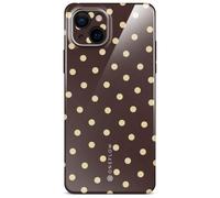 ONEFLOW Funda con estampado para Samsung Galaxy S26 Ultra, con diseño de puntos, funda protectora con protección de cámara, estuche para móvil extradelgado impreso, marrón crema con lunares
