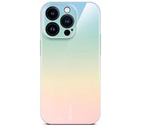 ONEFLOW Funda para iPhone 14 Pro con diseño estampado, funda protectora para teléfono móvil con protección de cámara, carcasa rígida impresa fina para teléfono móvil, cubierta salpicadura, color menta