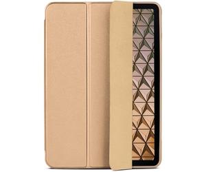 ONEFLOW Funda para Samsung Galaxy Tab A8 (2021) Funda ultrafina con soporte, funda con función de encendido y apagado automático, con función atril, funda de piel sintética, color dorado