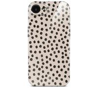 ONEFLOW Funda Splash para iPhone 16e con patrón de diseño, estuche de protección para móvil con protector de cámara, carcasa dura impresa, funda delgada para móvil, puntos de galleta de crema
