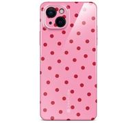 ONEFLOW Funda Splash para Samsung Galaxy S26 Ultra con patrón de diseño, funda protectora para móvil con protección de cámara, estuche delgado impreso, Rosa Rojo Rosa con lunares Polka Dot