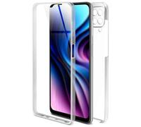 ONEFLOW Funda táctil para Samsung Galaxy A12 de ambos lados a prueba de golpes, funda delantera y trasera, protección completa de 360 grados, funda transparente con protector de pantalla -
