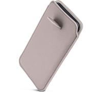 ONEFLOW Liberty Case für Motorola Moto G54 5G Handy Einsteckhülle mit Rückzugfunktion PU Leder Handytasche, Schutzhülle mit Lasche, Sleeve Etui zum Einstecken, Hellgrau