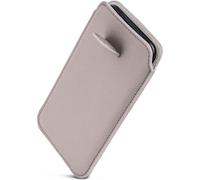 ONEFLOW Liberty Case - Funda para iPhone Air (con función retráctil, piel sintética, con solapa, para insertar), color gris claro