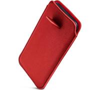 ONEFLOW Liberty Case - Funda para móvil HMD Skyline (con función de extracción, piel sintética, funda protectora con solapa, funda para insertar), color rojo