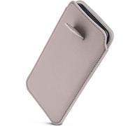 ONEFLOW Liberty Case - Funda para Samsung Galaxy A5 (2017), con función retráctil, piel sintética, funda con solapa, color gris claro