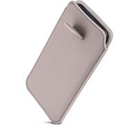 ONEFLOW Liberty Case - Funda para Samsung Galaxy S9 Plus (con función de retracción, piel sintética, con solapa, para insertar), color gris claro