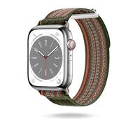 ONEFLOW Nomad Strap Compatible con Apple Watch Correa al aire libre de nylon, correa deportiva con cierre de velcro, correa de tela iWatch para mujer y hombre, deportiva, Apple Watch 11 (46mm), Nailon