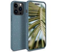 oneflow Sama Sama Case Compatible con Apple iPhone 15 Pro Max - Funda sostenible de fibra vegetal,funda biodegradable sin plástico,vegana y respetuosa con el medio ambiente,color azul petróleo