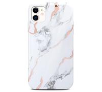 ONEFLOW Sense Funda para teléfono móvil compatible con Apple iPhone 12 mini, funda de aspecto mármol, con protector de cámara y pantalla, blanco brillante, Dedication