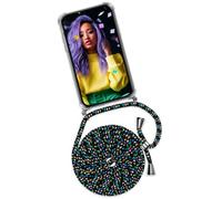 OneFlow «Twist Case» Funda con Correa para teléfono móvil Compatible con Samsung Galaxy A20e, Funda Colgante para teléfono Inteligente, Hecha de Silicona, Negro Coloreado