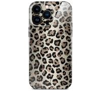 ONEFLOW Wild Cover für iPhone 16 Pro Max Hülle mit Animal Print, Designer Case Handy Schutzhülle mit Kameraschutz Tiere Muster Hardcase dünne Handyhülle, Golden Leopard Leo