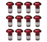 OneGas 12 tornillos de bicicleta de acero inoxidable, tornillos de rotor de freno de disco M5 x 10 mm, tornillos de rotor de bicicleta, tornillos de rotor de freno de disco de bicicleta, tuercas Torx