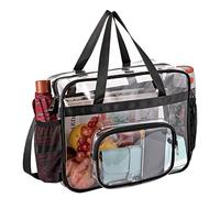 ONEGenug Bolsa de deporte transparente homologada para el estadio, bolsa de viaje transparente para hombre y mujer, transparente, 14.2 x 11 x 6 Zoll