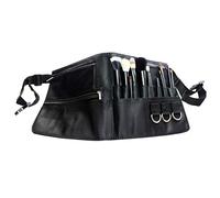 ONEGenug Bolsa de Maquillaje con cinturón, Bolsa para brochas de Maquillaje, Bolsa de Almacenamiento de Herramientas para maquilladores, con 22 Bolsillos, Portaescobillas cosméticas