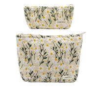 ONEGenug Neceser de Maquillaje Pequeño 2 Piezas Bolsa de Maquillaje para Mujeres y Niñas Organizador para Viaje Regalo