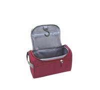 ONEGenug - Neceser de Viaje para Colgar, Rojo Oscuro, Gran Capacidad de Viaje de Negocios con Bolsa de Lavado de Mano