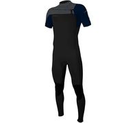 O'NEILL 2026 Hombres Hammer 2mm Chest Zip Manga Corta Fullsuit Neopreno 5056 - Black/Abyss/Graphite