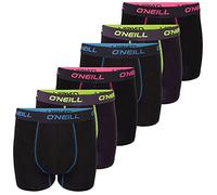 O'Neill 7003 - Calzoncillos tipo bóxer para hombre, básicos, paquete de 6 unidades, color negro neón liso, talla M, M