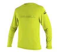 O'Neill Basic Skins Manga Larga Chaleco de erupción, Unisex-Juvenil, Verde Lima, 34