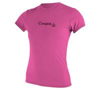 O'Neill Basic Skins UPF 50+ - Camisa de Manga Corta para Mujer, Color Rosa Zorro, Talla S