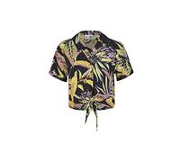 O'NEILL Cali Beach Shirt Blusas, Mujer, 39033 Black Tropical Flower, Regular