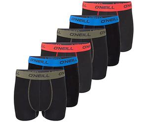 O'Neill Calzoncillos tipo bóxer para hombre, paquete de 6 unidades, color negro, rojo, azul, M, L, XL, XXL, XL