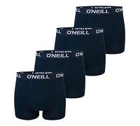 O'Neill Calzoncillos tipo bóxer para hombre, talla S, M, L, XL, XXL, 95% algodón, 4 unidades, Armada Marina (4949p), S