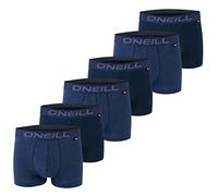 O'Neill Calzoncillos tipo bóxer para hombre, talla S, M, L, XL, XXL, 95% algodón, 6 unidades, Blue Mel Marine (4349p), XL
