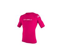 O'Neill UV Schutz Youth Basic Skins S/S Crew Chaleco Rash, Niñas, Rojo sandía, 6