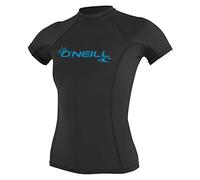 O'Neill - Camiseta de Neopreno para Mujer con protección UV, Manga Corta, Cuello Redondo Negro Negro Talla:Small