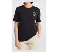 O'Neill Chest Graphic T-shirt Black Out Talla: L | Camisetas de Seda Outlet | Mujer | Negro