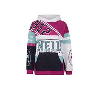 O'Neill Collegiate Progressive Hoodie Sudadera, Mujer, Aqua Sea Colour Block, Regular