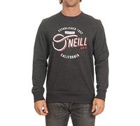 O'NEILL Hombres LM Mugu Cali Crew Sudaderas, Hombre, 9P1432, Gris Oscuro Cuerpo, S