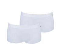 O'Neill - Juego de 2 boxers deportivos para mujer, de algodón liso, color blanco y negro, talla S, M, L, XL, Blanco (1010p), S