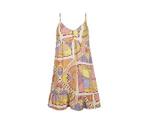 O'NEILL Malu Beach Dress Vestido Informal, Mujer, 32013 Yellow Scarf Print, Regular