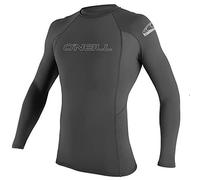 O'Neill Men's Basic Skins Long Sleeve Rash Guard Chaleco de erupción, Hombres, Gris, XL