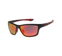 Oneill ONS-9056-20 - Gafas de sol para hombre, 104P, color negro mate, engomado/rojo con lentes de espejo polarizados, Black