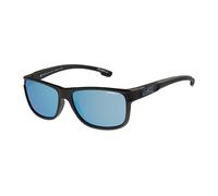 Oneill ONS-9057-20 - Gafas de sol para hombre, 104P, color negro mate y azul con lentes de espejo azul polarizado, Blue