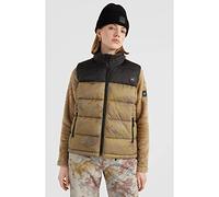 O'Neill O'riginal Puffer Vest Chaqueta, Mujer, Brown Camo, Regular