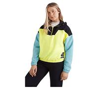 O'Neill Progressive HZ Hoodie Sudadera, Mujer, Pyranine Yellow Colour Block, Regular