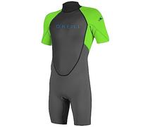 O'NEILL Reactor-2 2mm Back Zip S/S Spring Wetsuit Traje de Neopreno, Hombre, Gráfico/Dayglo, M
