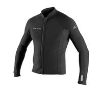ONeill Reactor II 2MM Traje de Neopreno Frente Zip Coat Chaqueta Chaqueta Negra - Protección Solar UV y propiedades SPF