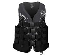 O'Neill Superlite 50n CE Chaleco Buoyancy Aid, Unisex, Negro/Blanco Ahumado, 135-142 cm