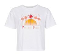 O'Neill Tees Shortsleeve Paradise T-Shirt Camiseta, Mujer, 11010 Snow White, Regular