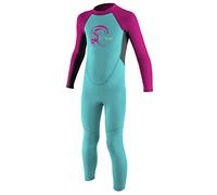 ONeill Toddler Reactor 2mm Back Zip Wetsuit Aqua Berry